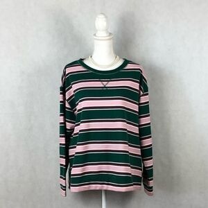 Sz 1X True Craft Stripped Sweatshirt